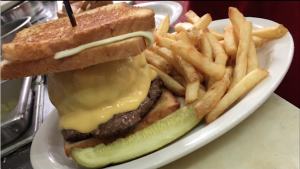 Trump Tower Burger at the Red Arrow Diner Manchester