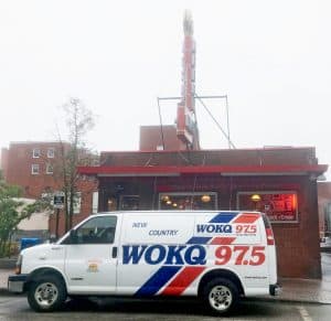 WOKQ outside Red Arrow Diner