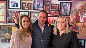 Dean Phillips Representative for Minnesota's Third Congressional District in Congress. 2024 presidential candidate visits at Red Arrow Diner NH.