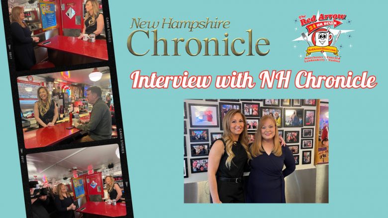 Red Arrow Diner Co-Owner Amanda Wihby interviewed by Jean Mackin of WMUR-TV for NH Chronicle Primary Eats segment.