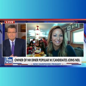 Neil Cavuto of Cavuto LIVE interviews New Hampshire co-owner Amanda Wihby at Red Arrow Diner