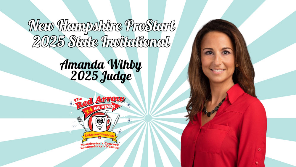 Red Arrow Diner Co-Owner Amanda Wihby judges the 2025 New Hampshire ProStart State Invitational. Red Arrow Diner Co-Owner Amanda Wihby judges the 2025 New Hampshire ProStart State Invitational.