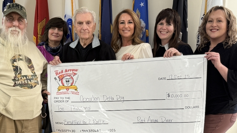 Red Arrow Diner Donates $10,000 to Operation Delta Dog